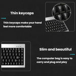 مجموعة لوحة مفاتيح وفأرة سلكية صناعية لأجهزة اللابتوب، USB وPS2 من Little Kangaroo DS-9821 DS-911