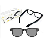 نظارات ذكية AIMB-V3 مع نظارات شمسية قابلة للتبديل + عدسات حجب الضوء الأزرق، AIMB-V3