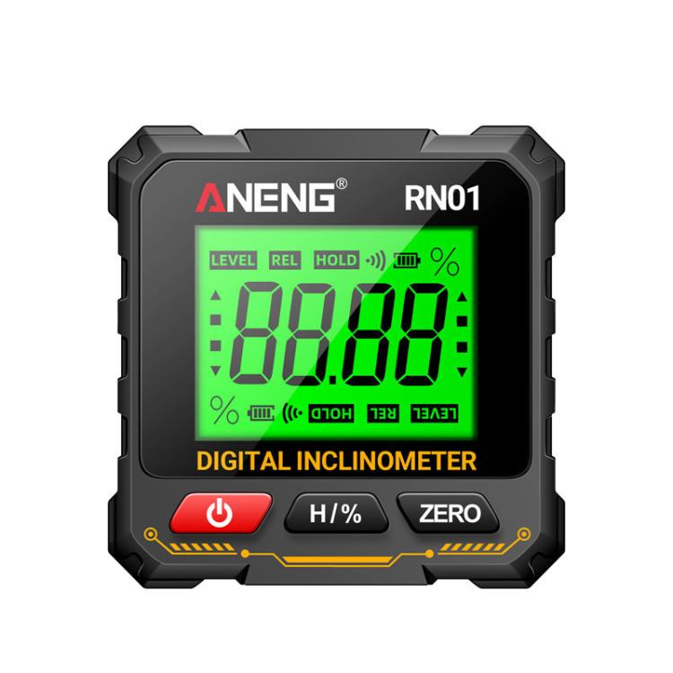 مقياس ميل رقمي ANENG RN01 مع مغناطيس رباعي الجوانب وشاشة دوارة تلقائياً، RN01