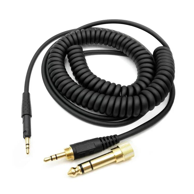 كابل سماعة رأس بنابض مع قابس 2.5 مم إلى 3.5+6.35 مم لسماعات Sennheiser HD6 / HD8 / HD7 / HD598، ZS0229