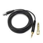 كابل سماعة رأس مع قابس 6.35 مم لسماعات AKG Q701 Q702 K712 K240، نابض بطول 1.5-4.5 متر، مستقيم بطول 3 متر