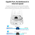 نقطة وصول لاسلكية خارجية ثنائية النطاق COMFAST CF-EW82 بسرعة 1300Mbps مع إيثرنت جيجابت، قابس الاتحاد الأوروبي، قابس الولايات المتحدة، قابس المملكة المتحدة، قابس أستراليا
