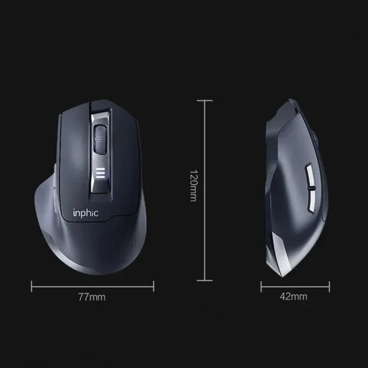 فأرة لاسلكية 2.4G مريحة وصامتة للأعمال والمكتب والمنزل من Inphic M9