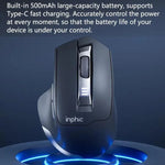فأرة لاسلكية 2.4G مريحة وصامتة للأعمال والمكتب والمنزل من Inphic M9