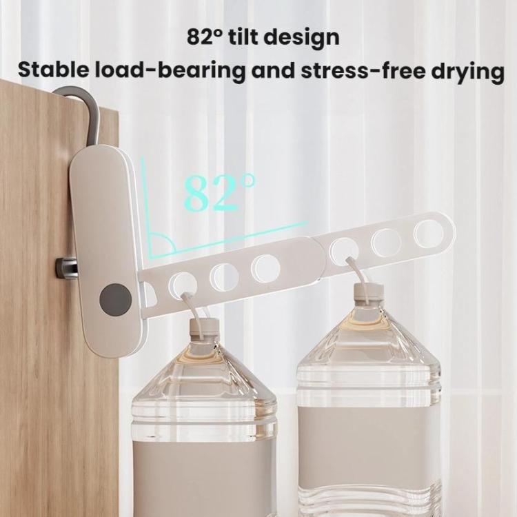 Multifunctional Travel Foldable Clothes Drying Rack With Seven Holes