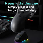 فأرة ألعاب لاسلكية مغناطيسية خفيفة الوزن وصامتة بثلاثة أوضاع مريحة من Ajazz AJ159P MC