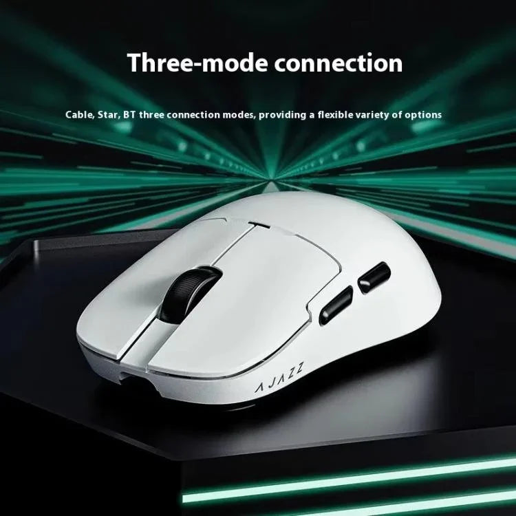 Ajazz NearLink / Wired / Bluetooth Tri-mode Mouse, AJ159 NL 400mAh PAW3311 White, AJ159 NL 800mAh PAW3311 Black, AJ159 NL 800mAh PAW3311 White, AJ159 NL P 800mAh PAW3395 Black, AJ159 NL P 800mAh PAW3395 White