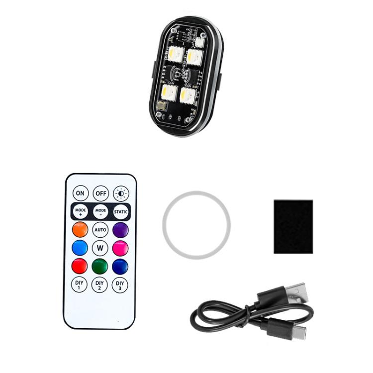 Wireless Remote-Controlled Motorcycle LED Flashing Taillight For Retrofitting, 1 Light, 2 Lights, 4 Lights, 6 Lights, 8 Lights