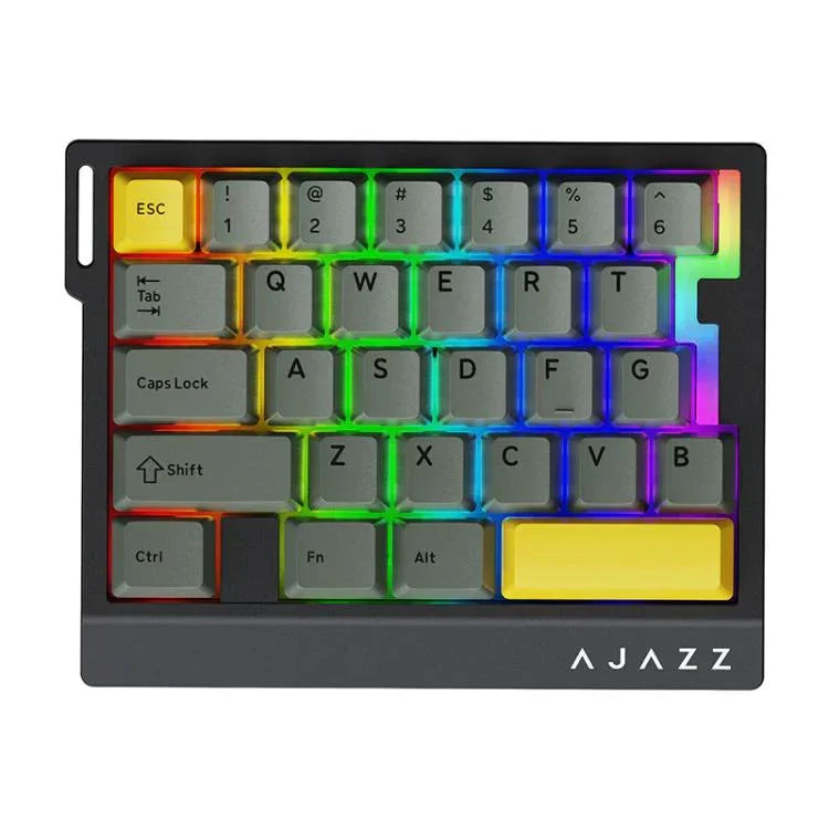 لوحة مفاتيح ألعاب سلكية بإضاءة خلفية RGB وإصدار HIFI بمفتاح أرز مغناطيسي من Ajazz AK029