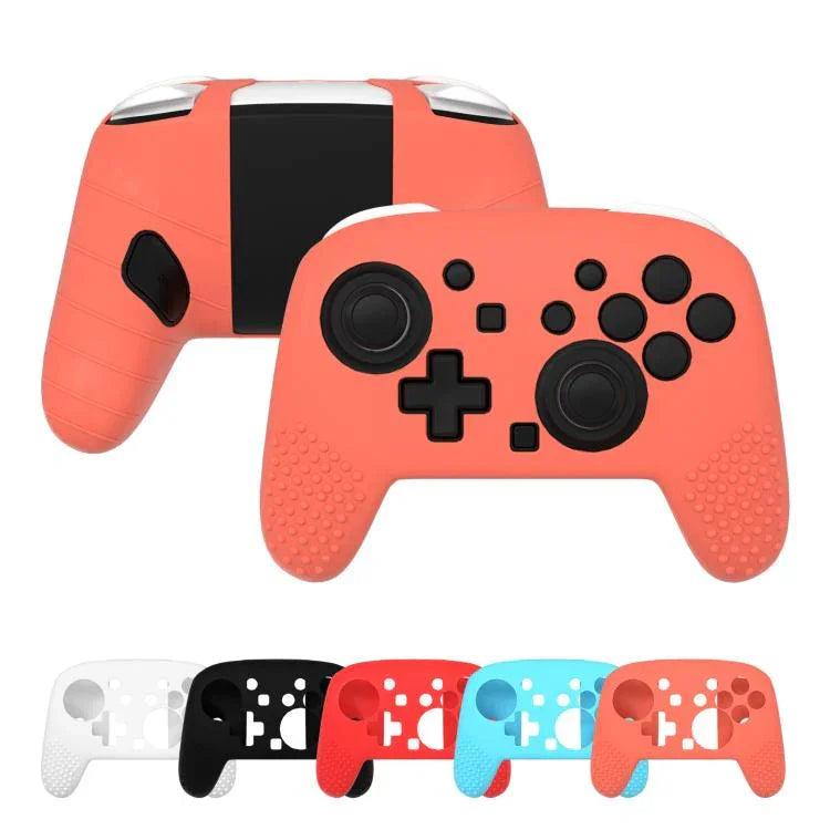 غطاء سيليكون ناعم ليد تحكم Switch 2 Pro مع قبضة مريحة للجلد