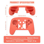 غطاء سيليكون ناعم ليد تحكم Switch 2 Pro مع قبضة مريحة للجلد