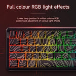 لوحة مفاتيح ميكانيكية سلكية بمفتاح مغناطيسي Ajazz AK680 MAX مع إضاءة RGB، أسود، أبيض، أسود رمادي أصفر، أزرق أبيض أزرق داكن، نقش جانبي بتدرج وردي، أسود بخطوط بارزة، أبيض بخطوط بارزة
