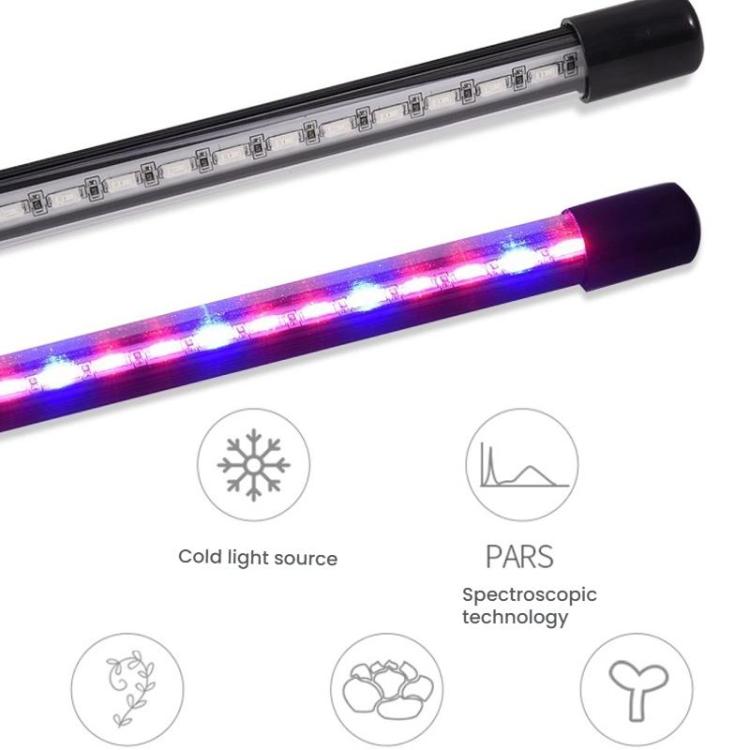 Clip-On Plant Grow Light Full Spectrum Plant Lights With Remote Control, 2 Head, 3 Head, 4 Head