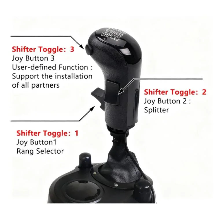 مبدل ناقل حركة لمحاكي ذراع التحكم في ألعاب السباق لأجهزة Logitech G29 / G27 / G25 / G923، HB043