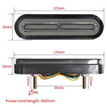 DC10-80V 60 LED Brake Tail Light Turn Signal For Electric Beach Motorcycles And Electric Bicycles