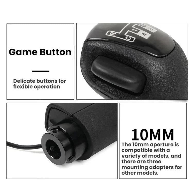مقبض ناقل حركة لمحاكي ذراع التحكم في ألعاب السباق Eurogamer لأجهزة Logitech G29 / G27 / G25، HB044