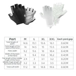 WEST BIKING قفازات ركوب الدراجات نصف الأصابع قابلة للتنفس، ماصة للصدمات، وغير قابلة للانزلاق، M، L، XL، XXL