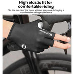 WEST BIKING قفازات ركوب الدراجات نصف الأصابع قابلة للتنفس، ماصة للصدمات، وغير قابلة للانزلاق، M، L، XL، XXL