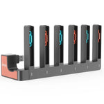 ipega 6 In 1 Charging Station for Nintendo Switch 2 Joy-Con Controllers Charging Dock, PG-SW2189