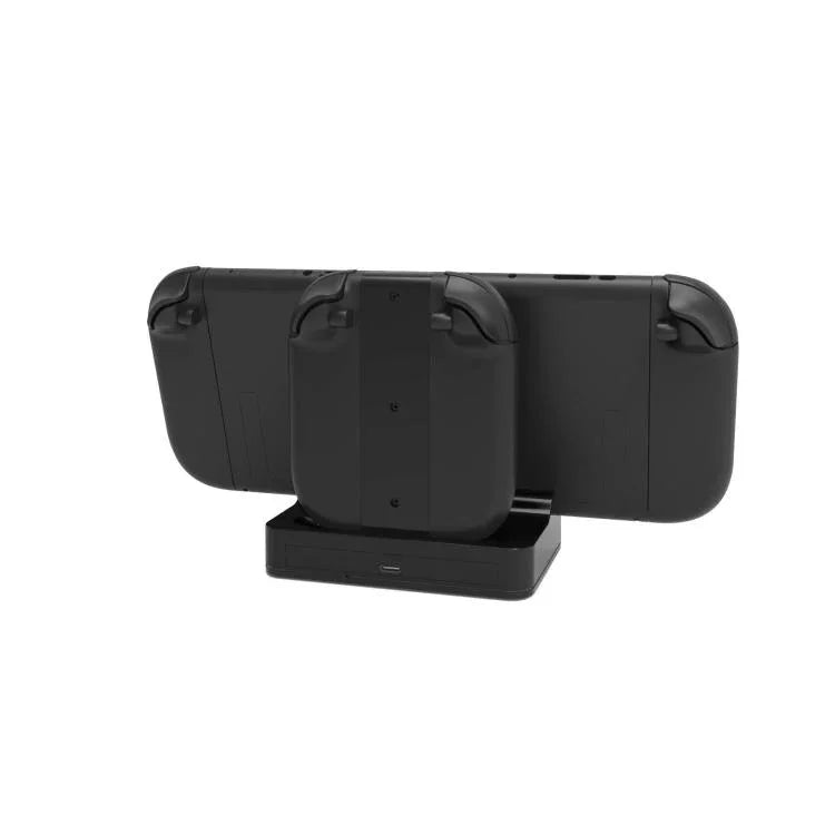 قاعدة شحن LED RGB من KJH لجهاز نينتندو سويتش 2 ووحدة تحكم Joy-Con، محطة شحن سريعة