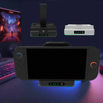 قاعدة شحن LED RGB من KJH لجهاز نينتندو سويتش 2 ووحدة تحكم Joy-Con، محطة شحن سريعة