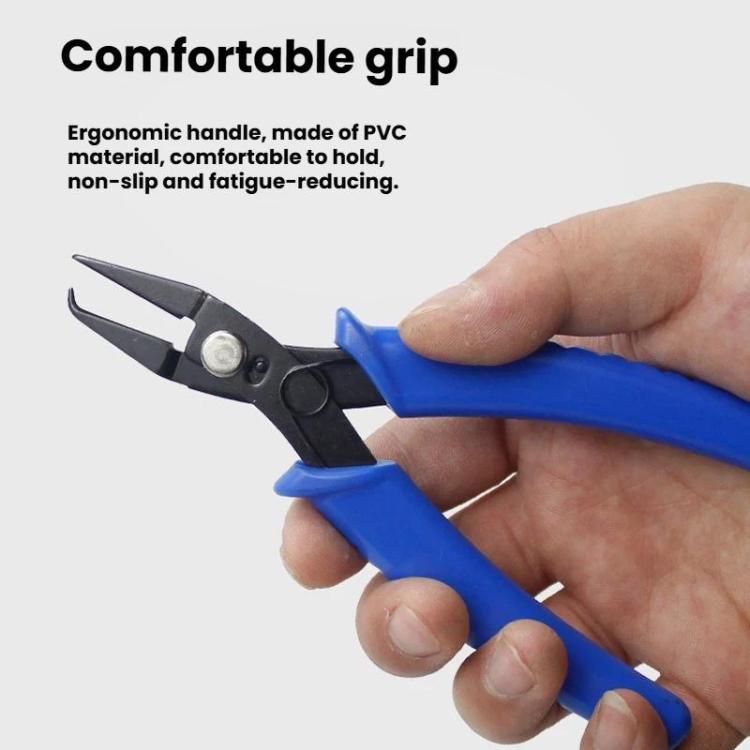 أدوات صنع المجوهرات اليدوية برأس من فولاذ عالي الكربون ومقبض PVC مضاد للانزلاق، كماشة تحديد المواقع، كماشة خطاف، كماشة قطع