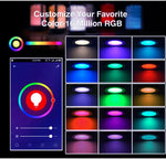 مصباح سقف مدمج متوافق مع Tuya Zigbee RGB+CW+WW قابل للتعتيم LED، 7 واط 3.5 بوصة، 10 واط 4 بوصة، 15 واط