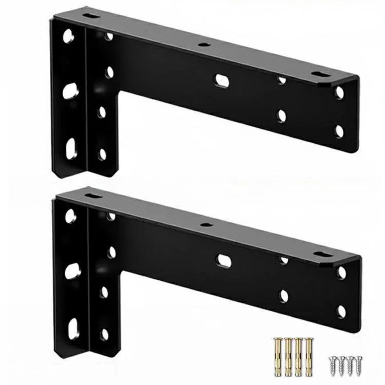 2 قطع دعامة دعم عائمة حامل دعم المكتب حامل عائم مثبت على الحائط، أسود 222mm، أسود 282mm، أسود 312mm، أسود 352mm، أسود 432mm، فولاذ مقاوم للصدأ 222mm، فولاذ مقاوم للصدأ 282mm، فولاذ مقاوم للصدأ 312mm، فولاذ مقاوم للصدأ 352mm