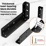 2 قطع دعامة دعم عائمة حامل دعم المكتب حامل عائم مثبت على الحائط، أسود 222mm، أسود 282mm، أسود 312mm، أسود 352mm، أسود 432mm، فولاذ مقاوم للصدأ 222mm، فولاذ مقاوم للصدأ 282mm، فولاذ مقاوم للصدأ 312mm، فولاذ مقاوم للصدأ 352mm