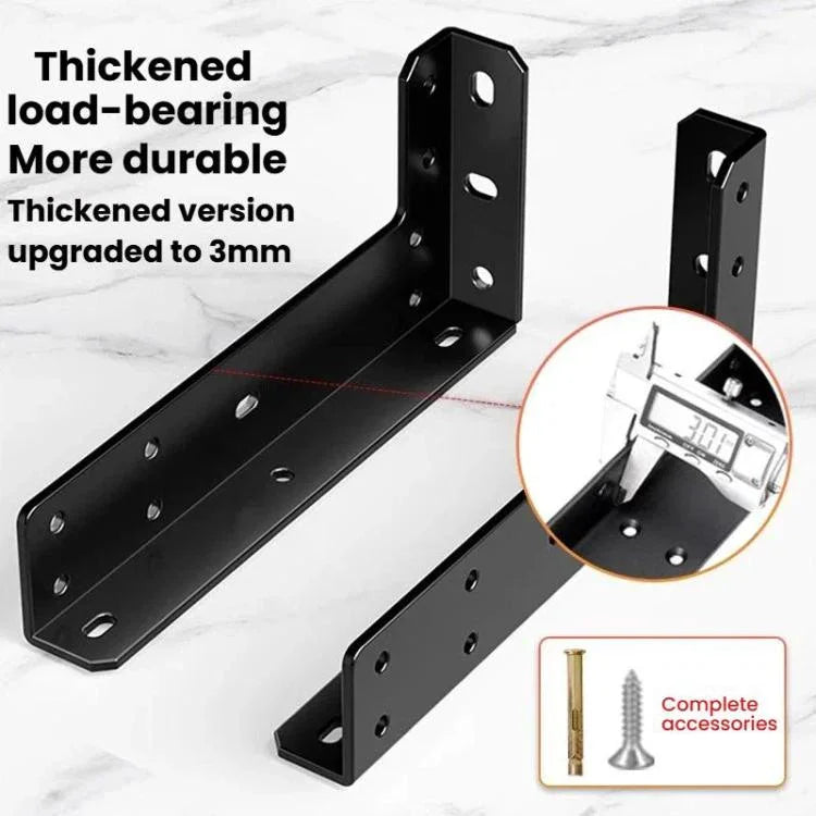 2 قطع دعامة دعم عائمة حامل دعم المكتب حامل عائم مثبت على الحائط، أسود 222mm، أسود 282mm، أسود 312mm، أسود 352mm، أسود 432mm، فولاذ مقاوم للصدأ 222mm، فولاذ مقاوم للصدأ 282mm، فولاذ مقاوم للصدأ 312mm، فولاذ مقاوم للصدأ 352mm