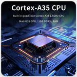جهاز ألعاب محمول كلاسيكي POWKIDDY V10 بشاشة IPS OCA كاملة مقاس 3.5 بوصة، رباعي النواة Cortex-A35 بسرعة 1.5 جيجاهرتز، 64 جيجابايت، 128 جيجابايت