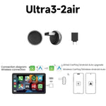 Wired To Wireless Car Infotainment Box For Vehicle Connectivity Module, Ultra3 2Air Wired CarPlay/Android Auto