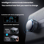 شاحن سريع أنكر برايم 250 واط جاليوم نيتريد 4 Type-C + 2 USB 6 منافذ محطة شحن ذكية مكتبية، قابس الولايات المتحدة، A2345