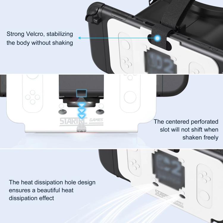 نظارات VR لألعاب Nintendo Switch 2 STARTRC GAMES، موديل ترقية النخبة، إكسسوارات جهاز الألعاب HD 3D