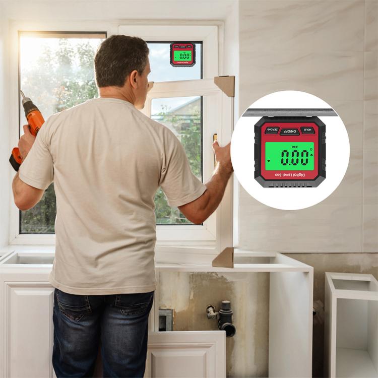 Digital Inclinometer With Magnetic Base & LCD Display Mini Angle Finder Protractor Slope Level Meter, VA107
