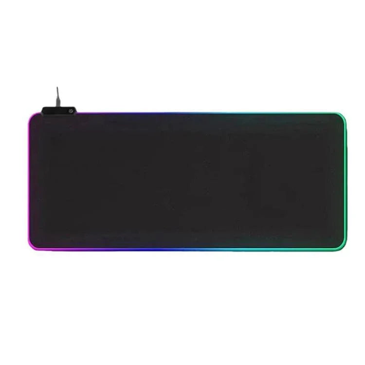 لوحة ماوس ولوحة مفاتيح مضيئة LED Micro-USB مع أضواء RGB ملونة وحافة محكمة سميكة، 250x350x3 مم، 250x350x4 مم، 300x800x3 مم، 300x800x4 مم، 400x900x3 مم، 400x900x4 مم