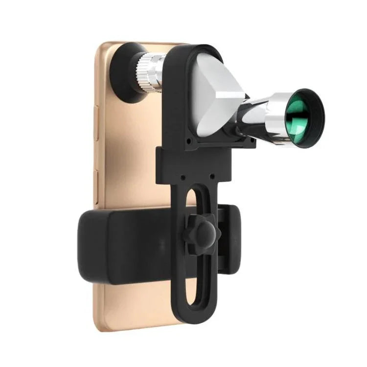 8x HD Low-Light Night Vision Mini Monocular Portable Metal Compact Angled Monocular, Single, With Phone Holder, With Phone Holder And Tripod