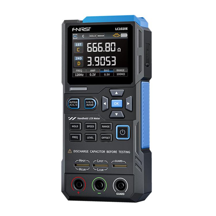 جهاز اختبار جسر رقمي يدوي لقياس السعة والمقاومة والحث، FNIRSI LC1020E
