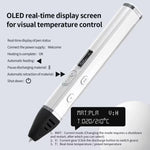طقم قلم طباعة ثلاثية الأبعاد بجسم قابل للفصل، شاشة OLED عالية الدقة، تحكم دقيق في درجة الحرارة – قابل للتعديل بثلاث سرعات، بدون قابس، قابس أمريكي، قابس أوروبي