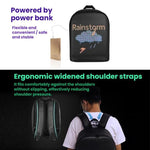 LED Illuminated Backpack Waterproof Casual Sports Student Bag