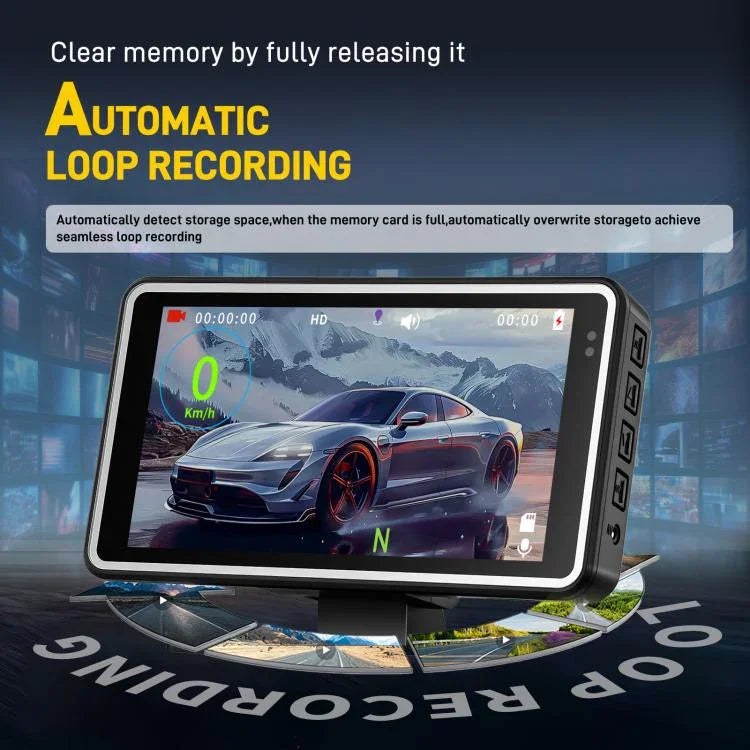 كاميرا سيارة 5 بوصة بدقة 1080P مع شاشة عرض HUD وWiFi، موديل L5965