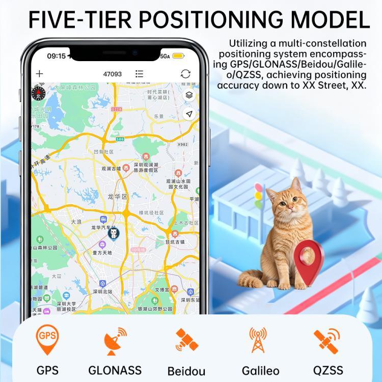 طوق إلكتروني مع تحديد الموقع GPS/WIFI في الوقت الحقيقي، تنبيه SOS، سياج إلكتروني للطوارئ للحيوانات الأليفة