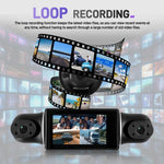 كاميرا DVR سيارة 3 بوصة بدقة 2K مع تسجيل رباعي WiFi ومسجل سيارة عالي الدقة مع حساس جاذبية 1080P، موديل L5942