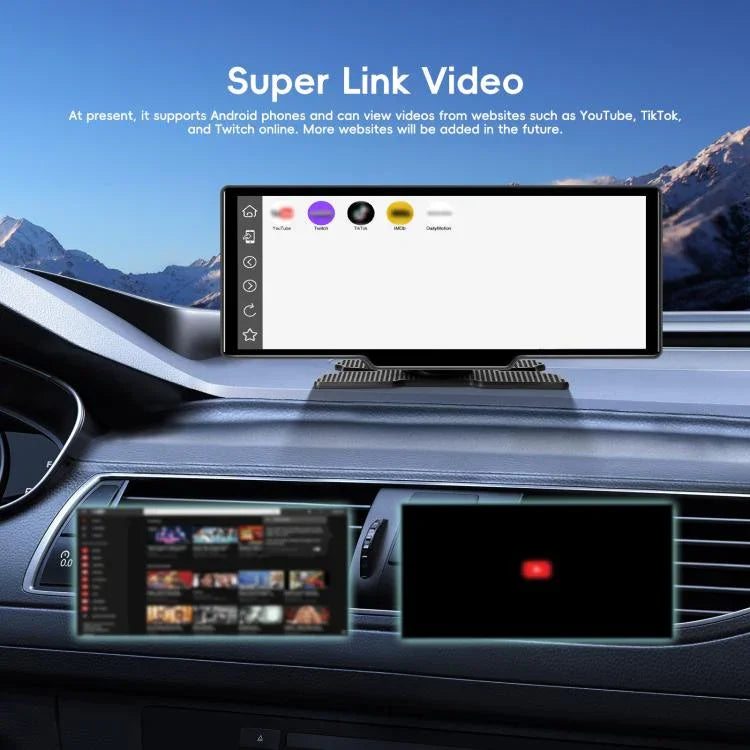 مسجل سيارة بدقة 4K HD ملاح سيارة Carplay شاشة مركزية للسيارة، A4473