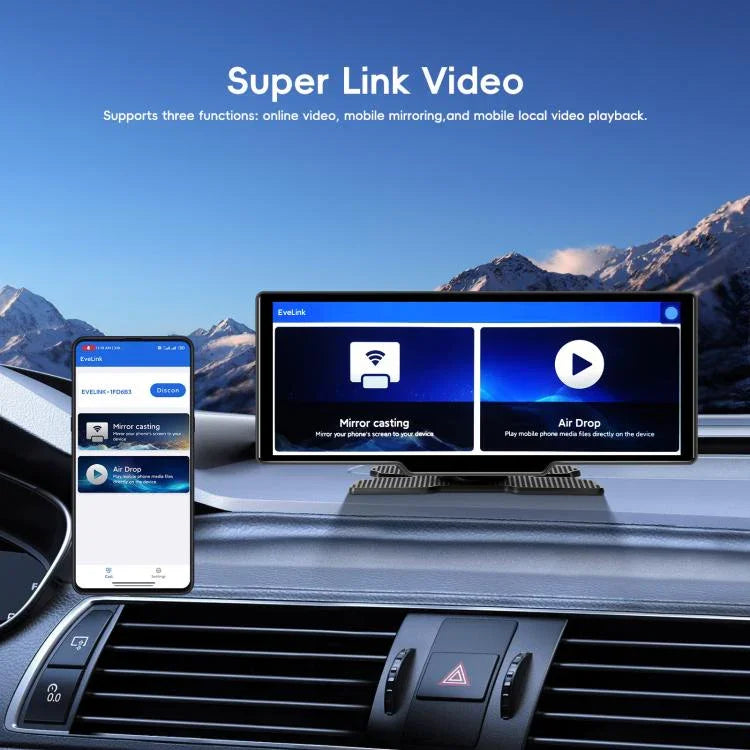 مسجل سيارة بدقة 4K HD ملاح سيارة Carplay شاشة مركزية للسيارة، A4473