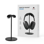 حامل سماعة رأس فردي AhaStyle WG120 من سبائك الألمنيوم مع قاعدة قابلة للفصل