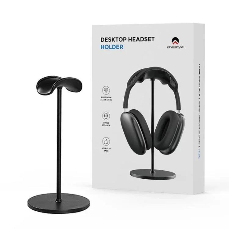 حامل سماعة رأس فردي AhaStyle WG120 من سبائك الألمنيوم مع قاعدة قابلة للفصل