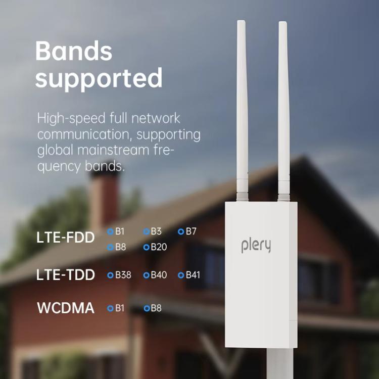 COMFAST Plery R702 راوتر لاسلكي خارجي 4G LTE مقاوم للماء IP66 يدعم شريحة SIM عالمية، قابس الاتحاد الأوروبي، قابس الولايات المتحدة، قابس المملكة المتحدة، قابس أستراليا