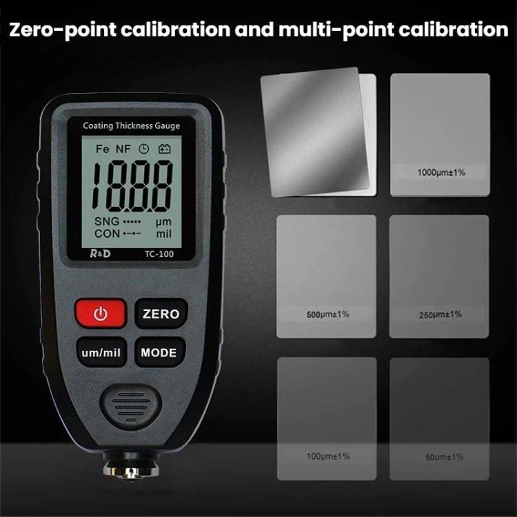 جهاز قياس سمك الطلاء عالي الدقة R&D INSTRUMENTS TC-100 لاختبار سمك فيلم طلاء السيارات، TC-100