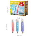قلم طباعة ثلاثية الأبعاد قابل لإعادة الشحن FUNJOY CH415-14 مع ضوء مؤشر للأطفال بدرجة حرارة منخفضة، وردي + 4 لفات، وردي + 14 لفة، أزرق + 4 لفات، أزرق + 14 لفة، بنفسجي + 4 لفات، بنفسجي + 14 لفة